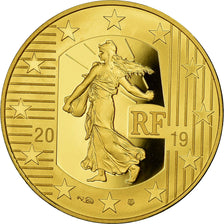 Francia, Monnaie de Paris, 50 Euro, Semeuse - Le Franc Germinal, 2019, Oro