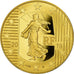 França, Monnaie de Paris, 50 Euro, Semeuse - Le Franc Germinal, 2019, Dourado