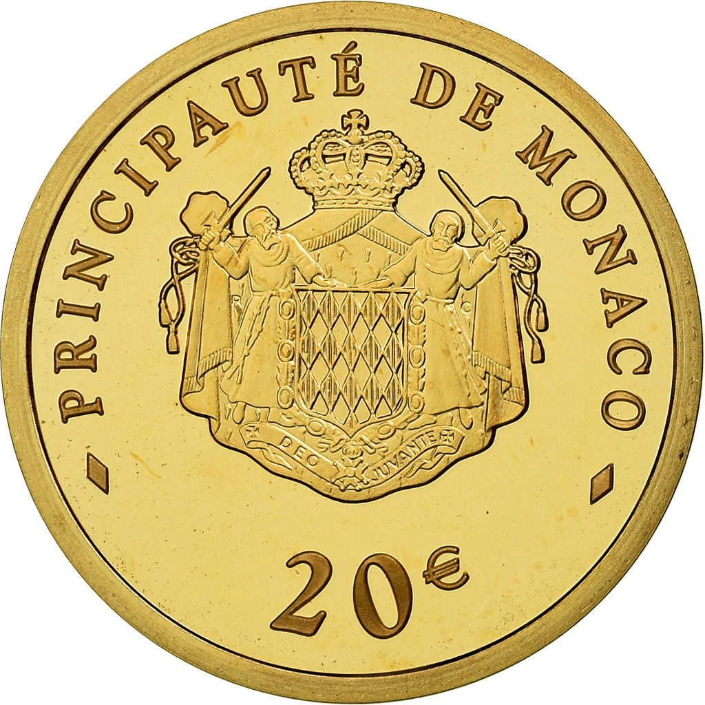 Monaco, 20 Euro, 2008, FDC, Oro, KM:198