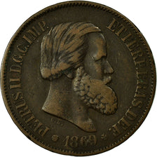 Monnaie, Brésil, Pedro II, 20 Reis, 1869, TB, Bronze, KM:474