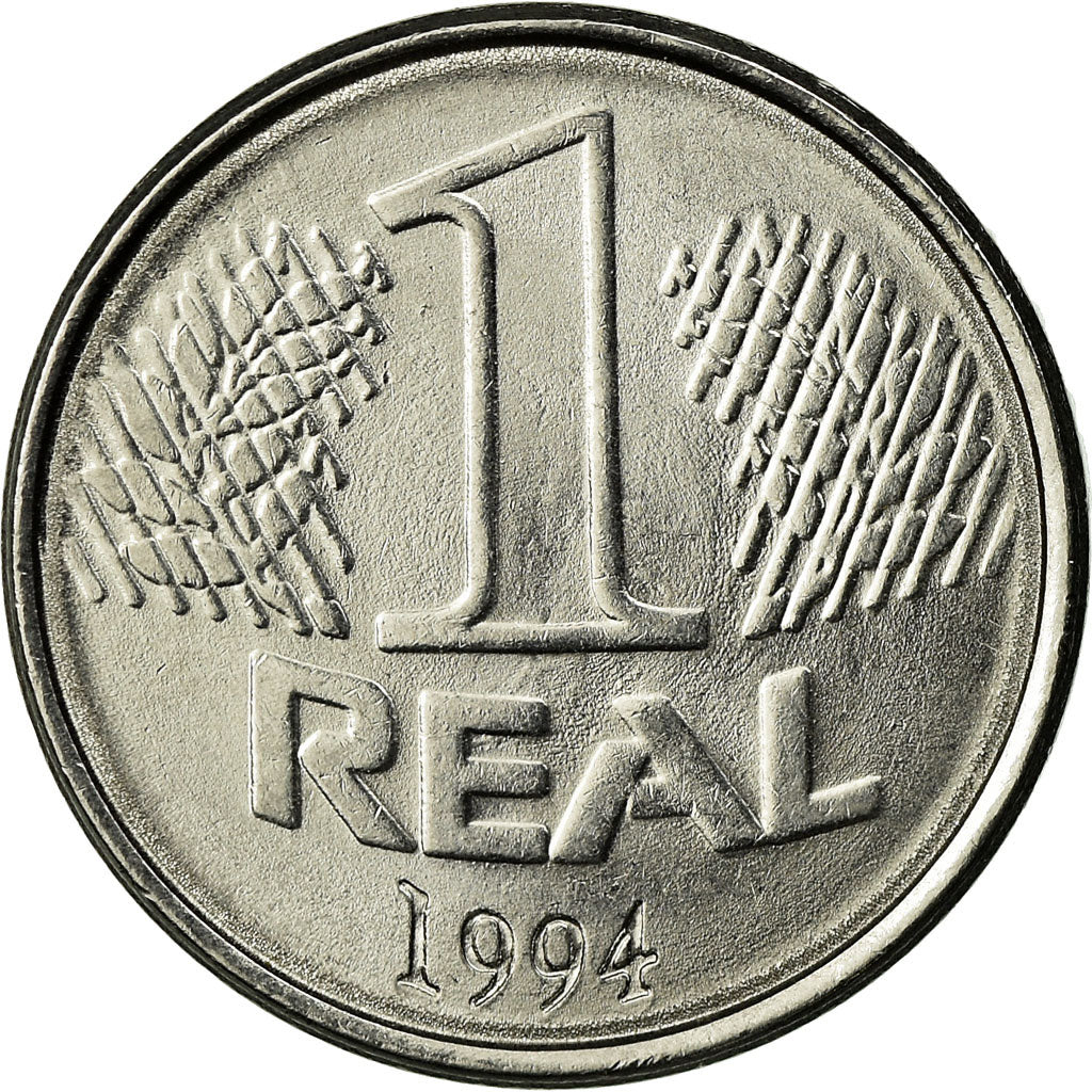 Coin, Brazil, Real, 1994, EF(40-45), Stainless Steel, KM:636