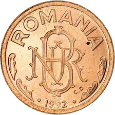 Coin, Romania, Leu, 1992, EF(40-45), Copper Clad Steel, KM:113