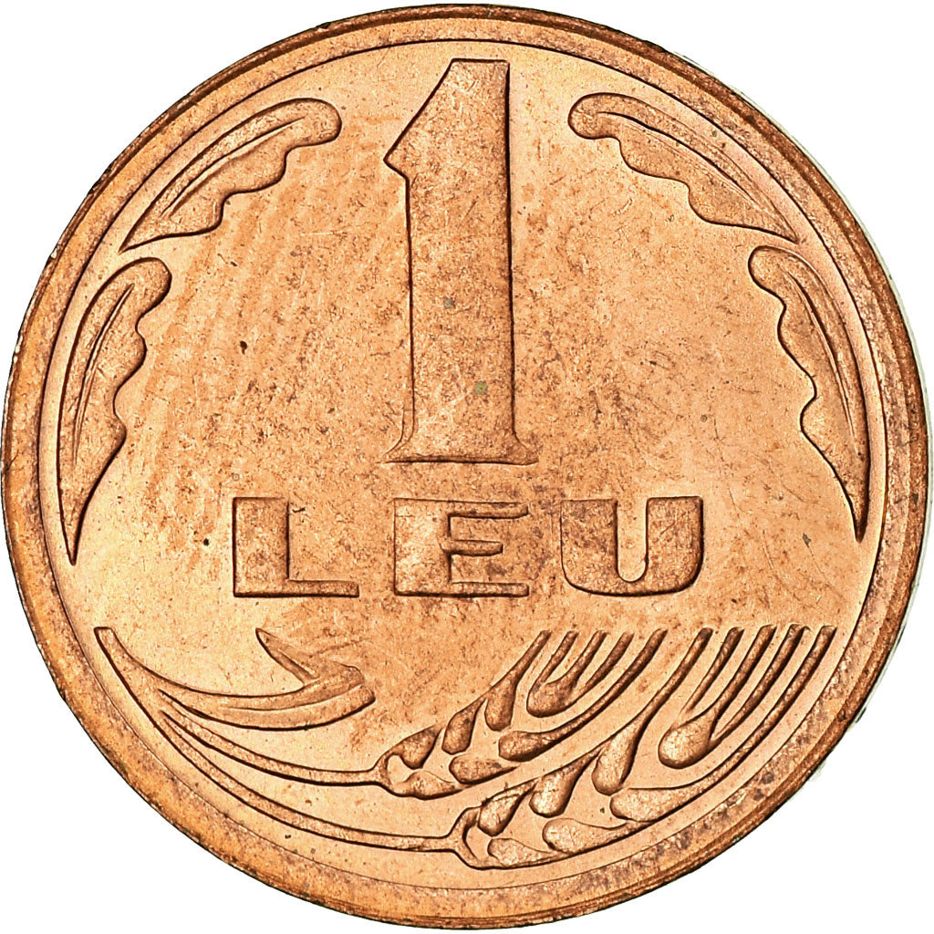 Coin, Romania, Leu, 1992, EF(40-45), Copper Clad Steel, KM:113