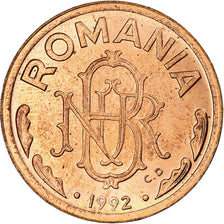 Coin, Romania, Leu, 1992, EF(40-45), Copper Clad Steel, KM:113