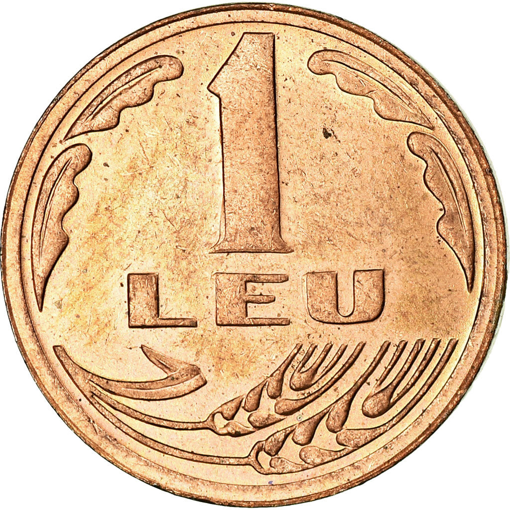Coin, Romania, Leu, 1992, EF(40-45), Copper Clad Steel, KM:113