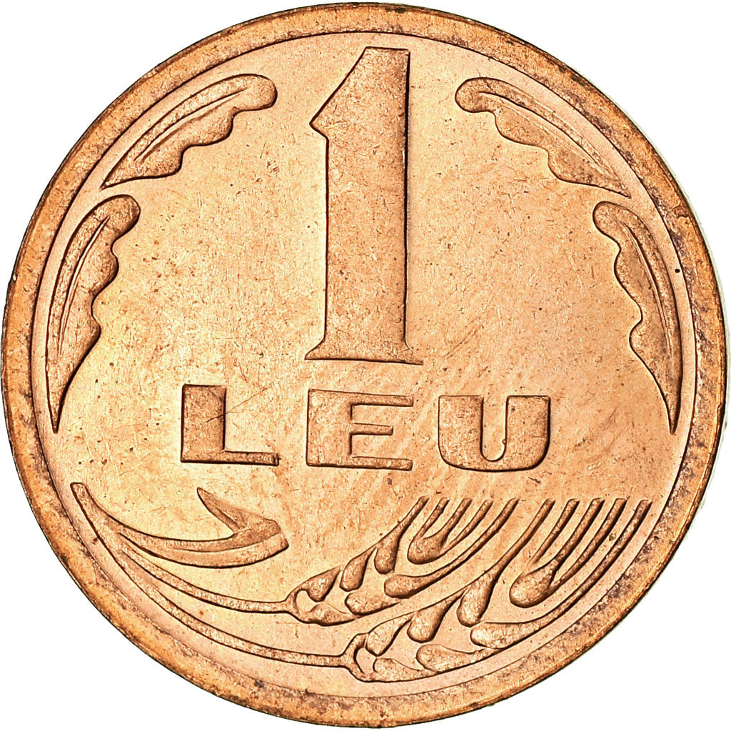 Coin, Romania, Leu, 1992, EF(40-45), Copper Clad Steel, KM:113