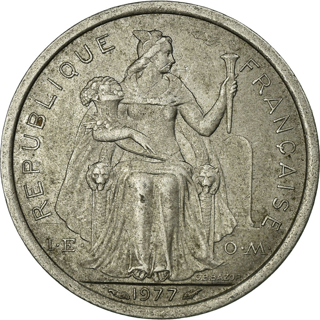 Münze, Neukaledonien, Franc, 1977, Paris, SS, Aluminium, KM:10