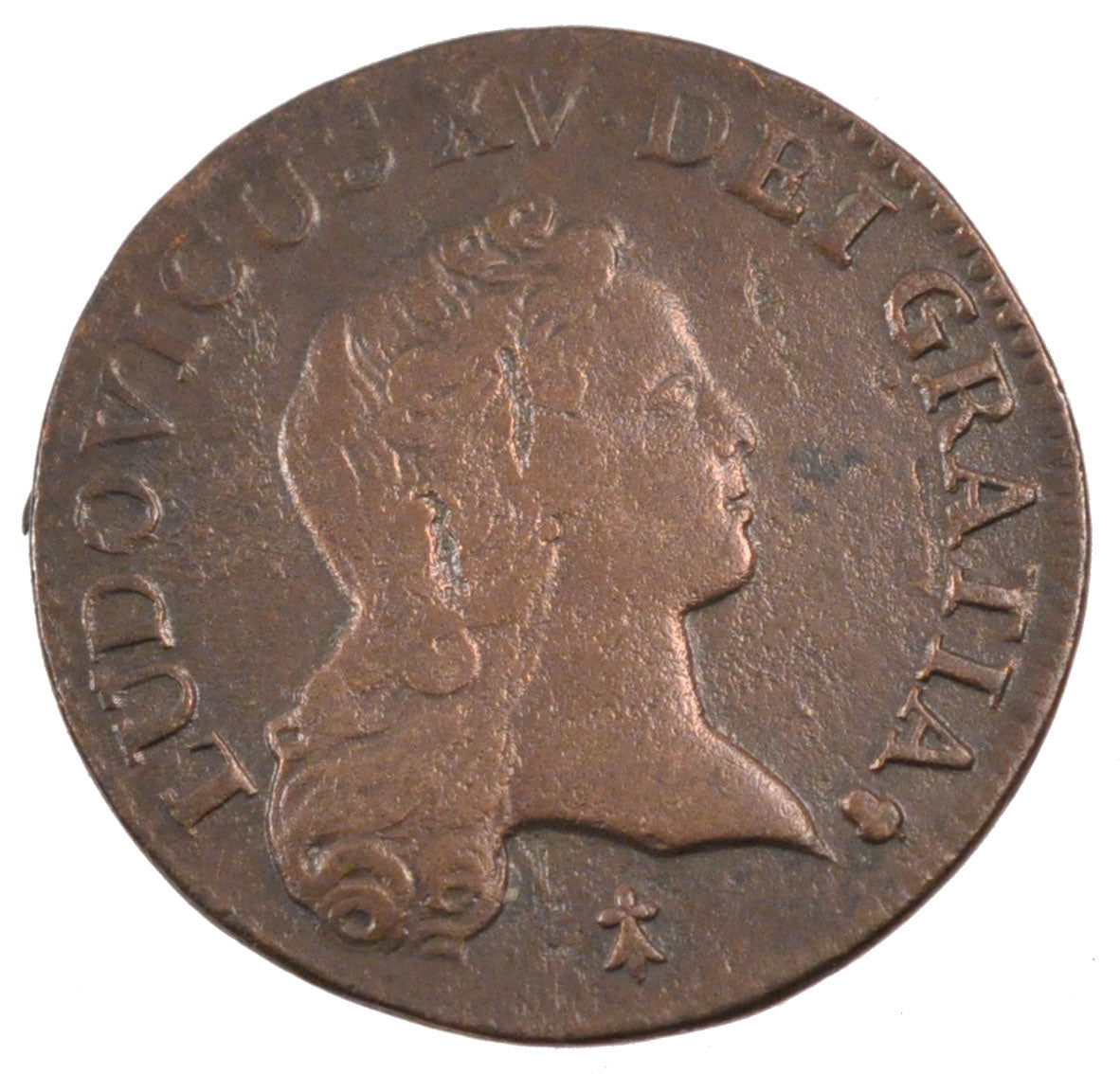 FRANCE, Demi sol au buste enfantin, 1/2 Sol, 1720, Reims, KM #451.8, EF(40-45),.