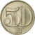 Munten, Tsjecho-Slowakije, 50 Haleru, 1991, ZF, Copper-nickel, KM:144