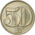 Coin, Czechoslovakia, 50 Haleru, 1991, EF(40-45), Copper-nickel, KM:144