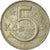 Moneta, Czechosłowacja, 5 Korun, 1980, EF(40-45), Miedź-Nikiel, KM:60