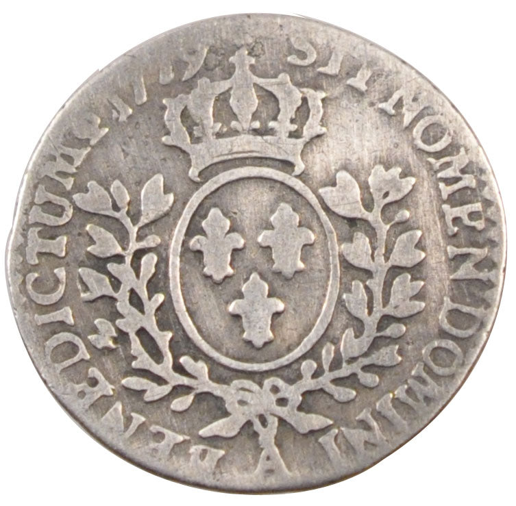 Louis XVI, 1/20 Ecu à la vieille tête frappe posthume