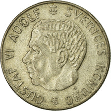 Coin, Sweden, Gustaf VI, Krona, 1961, EF(40-45), Silver, KM:826
