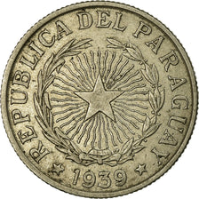 Coin, Paraguay, 10 Pesos, 1939, EF(40-45), Copper-nickel, KM:19