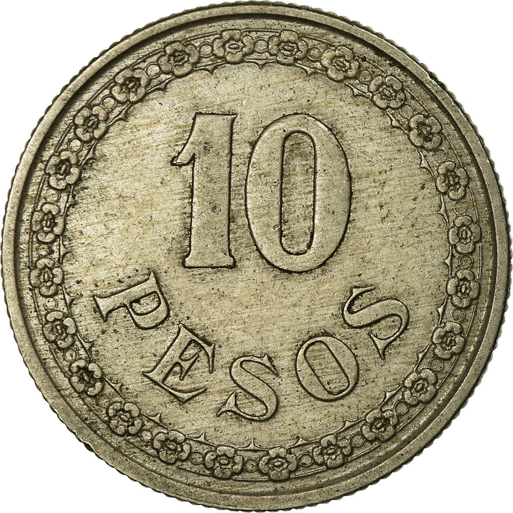 Coin, Paraguay, 10 Pesos, 1939, EF(40-45), Copper-nickel, KM:19