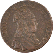 FRANCE, Liard de France au buste juvénile, deuxième type, Liard, 1656, Paris, KM