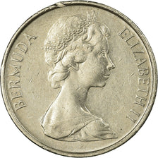 Coin, Bermuda, Elizabeth II, 5 Cents, 1984, EF(40-45), Copper-nickel, KM:16