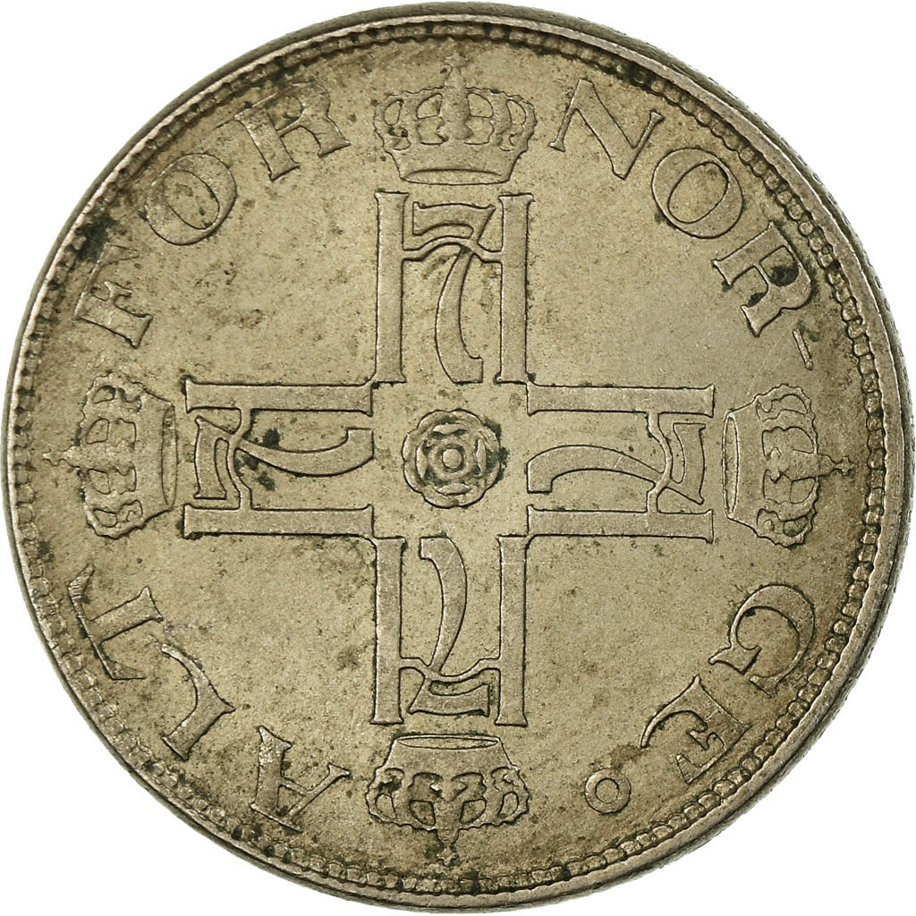 Coin, Norway, Haakon VII, 50 Öre, 1921, EF(40-45), Copper-nickel, KM:379