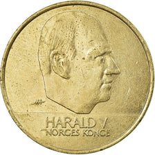 Moneda, Noruega, Harald V, 20 Kroner, 1995, MBC, Níquel - latón, KM:453