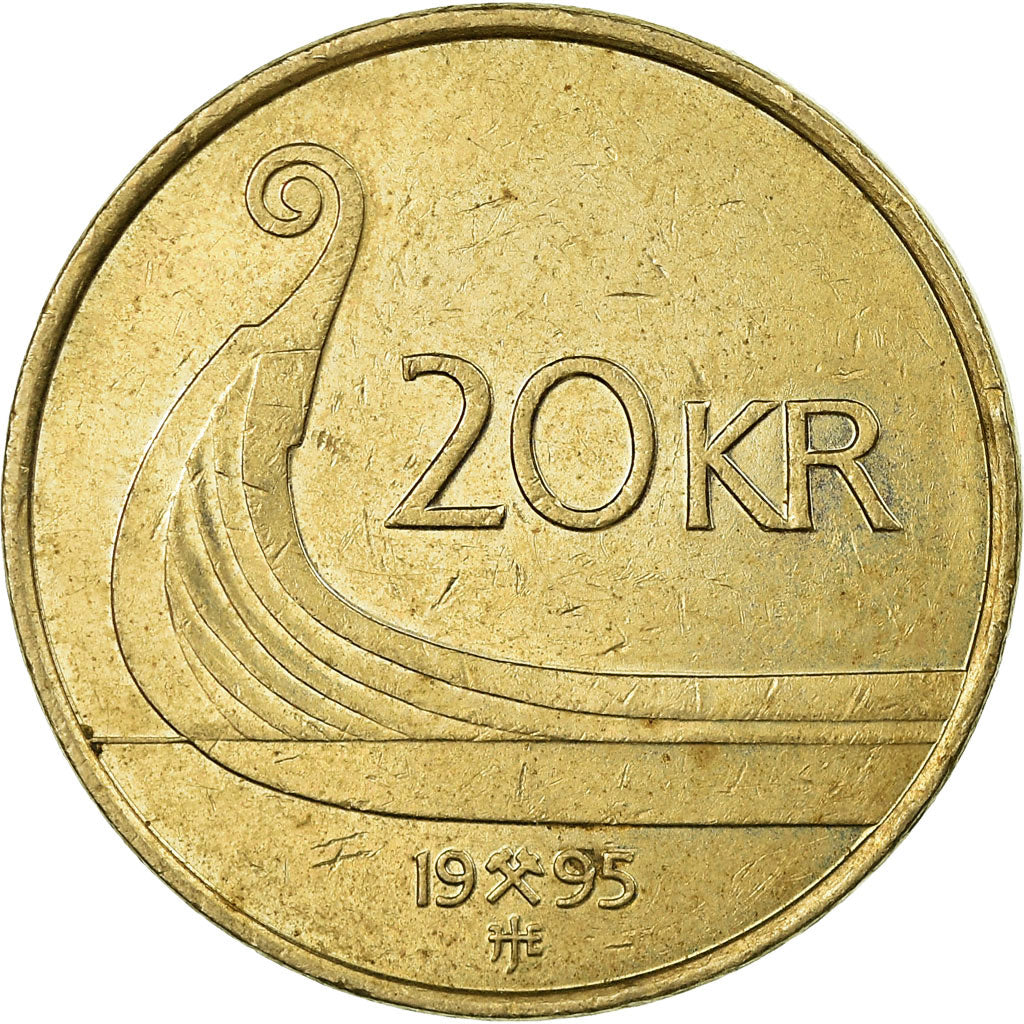 Monnaie, Norvège, Harald V, 20 Kroner, 1995, TTB, Nickel-brass, KM:453