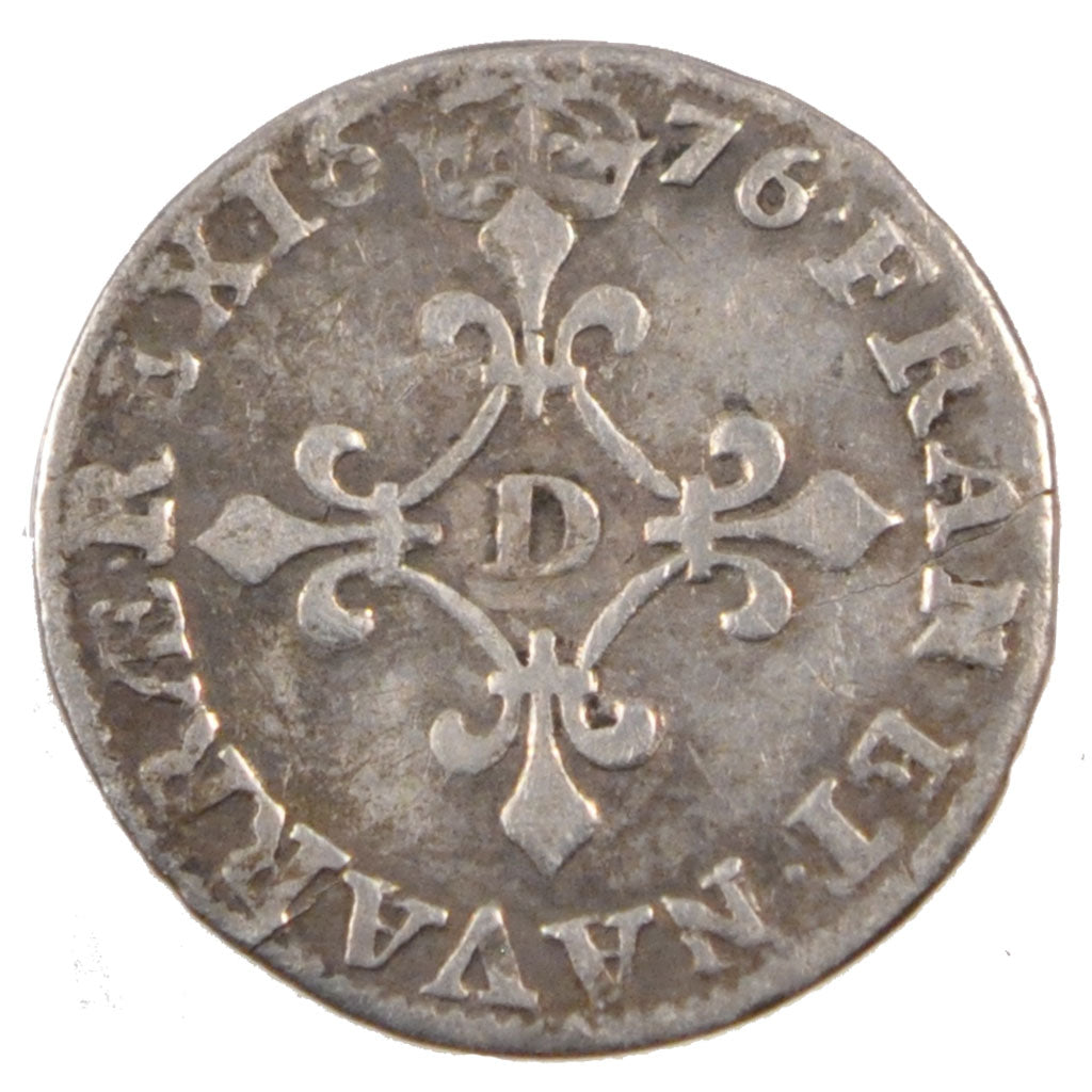 FRANCE, 4 Sols dits « des Traitants », 4 Sols, 1676, Lyon, KM #23...