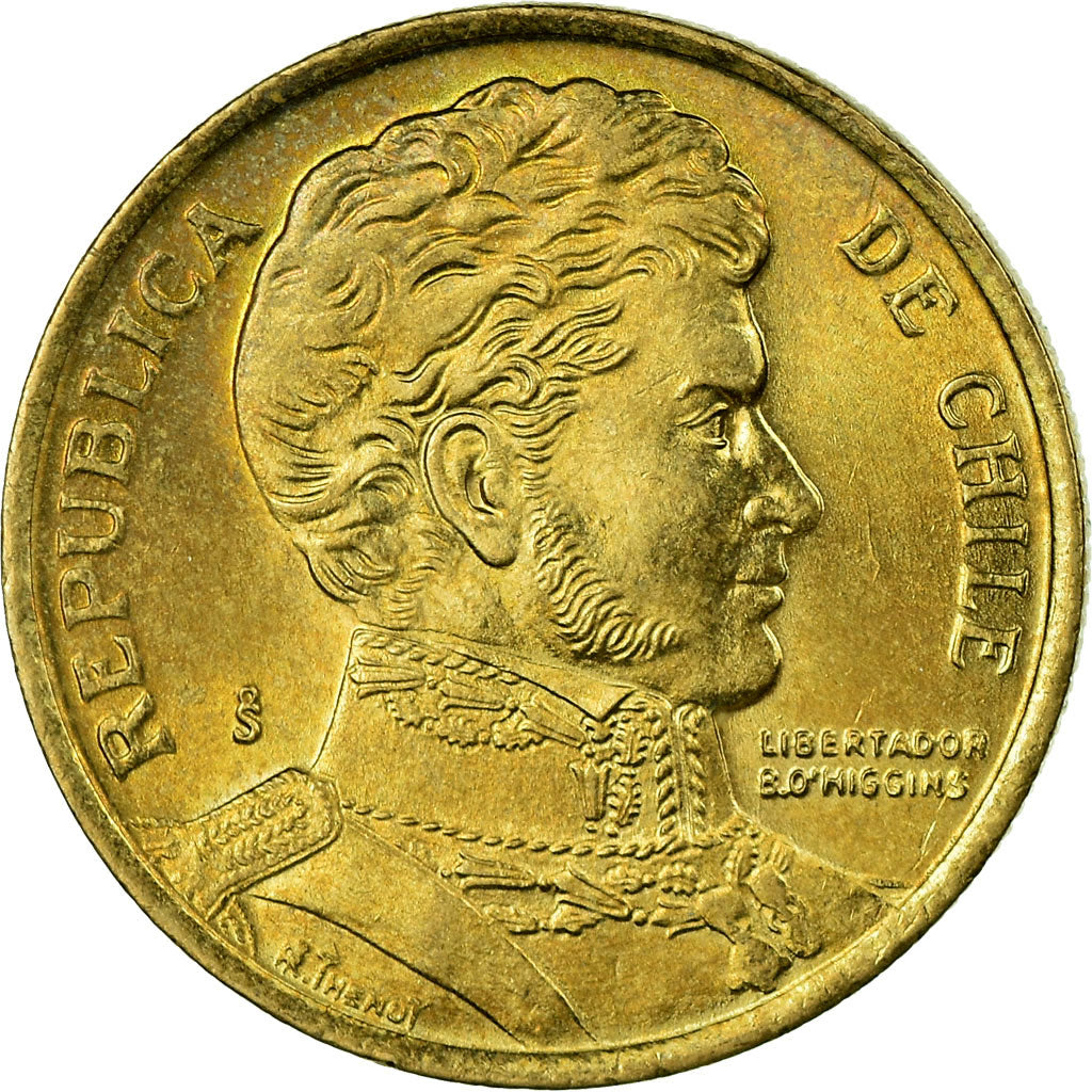 Münze, Chile, 10 Pesos, 2000, Santiago, SS, Aluminum-Bronze, KM:228.2