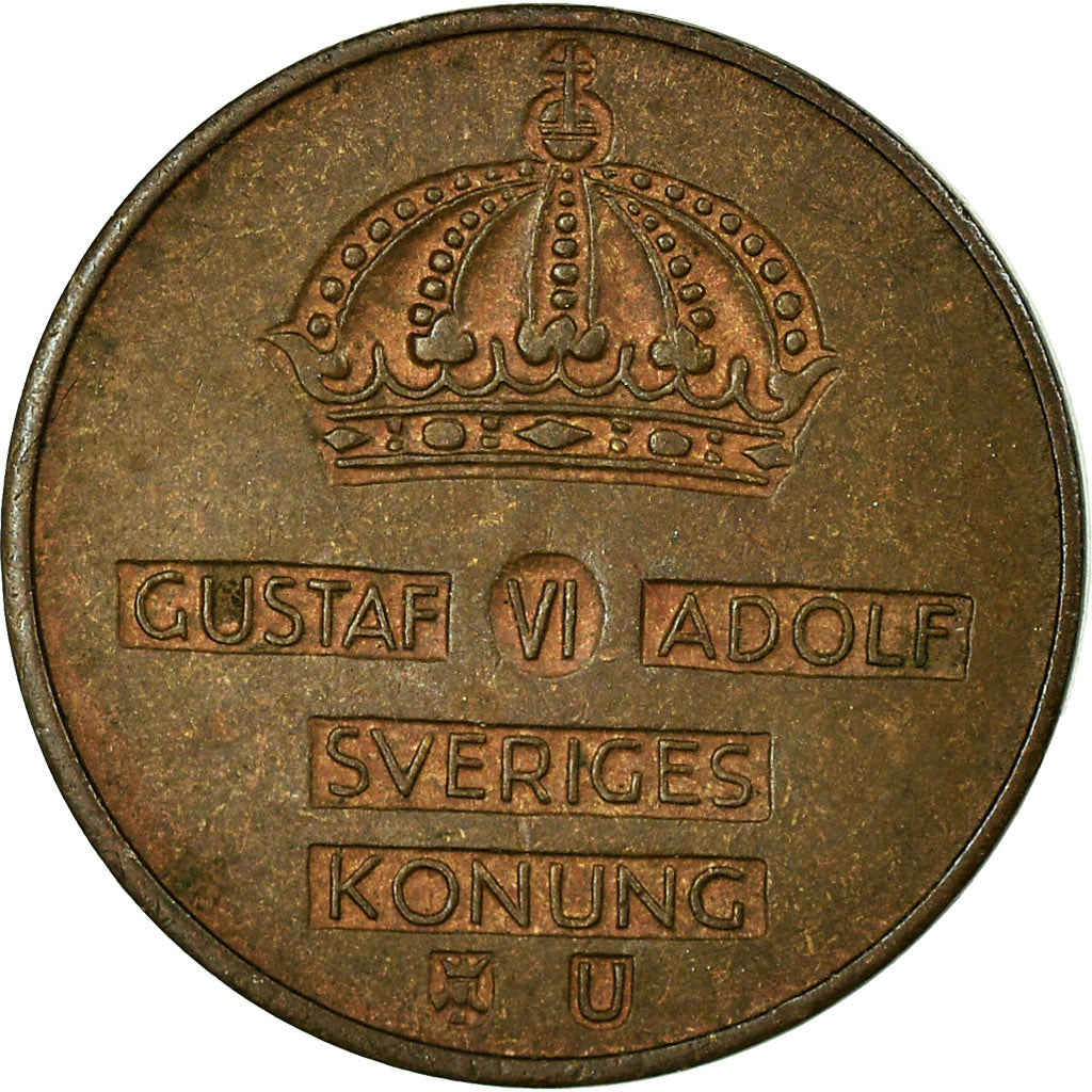 Moeda, Suécia, Gustaf VI, Ore, 1968, EF(40-45), Bronze, KM:820