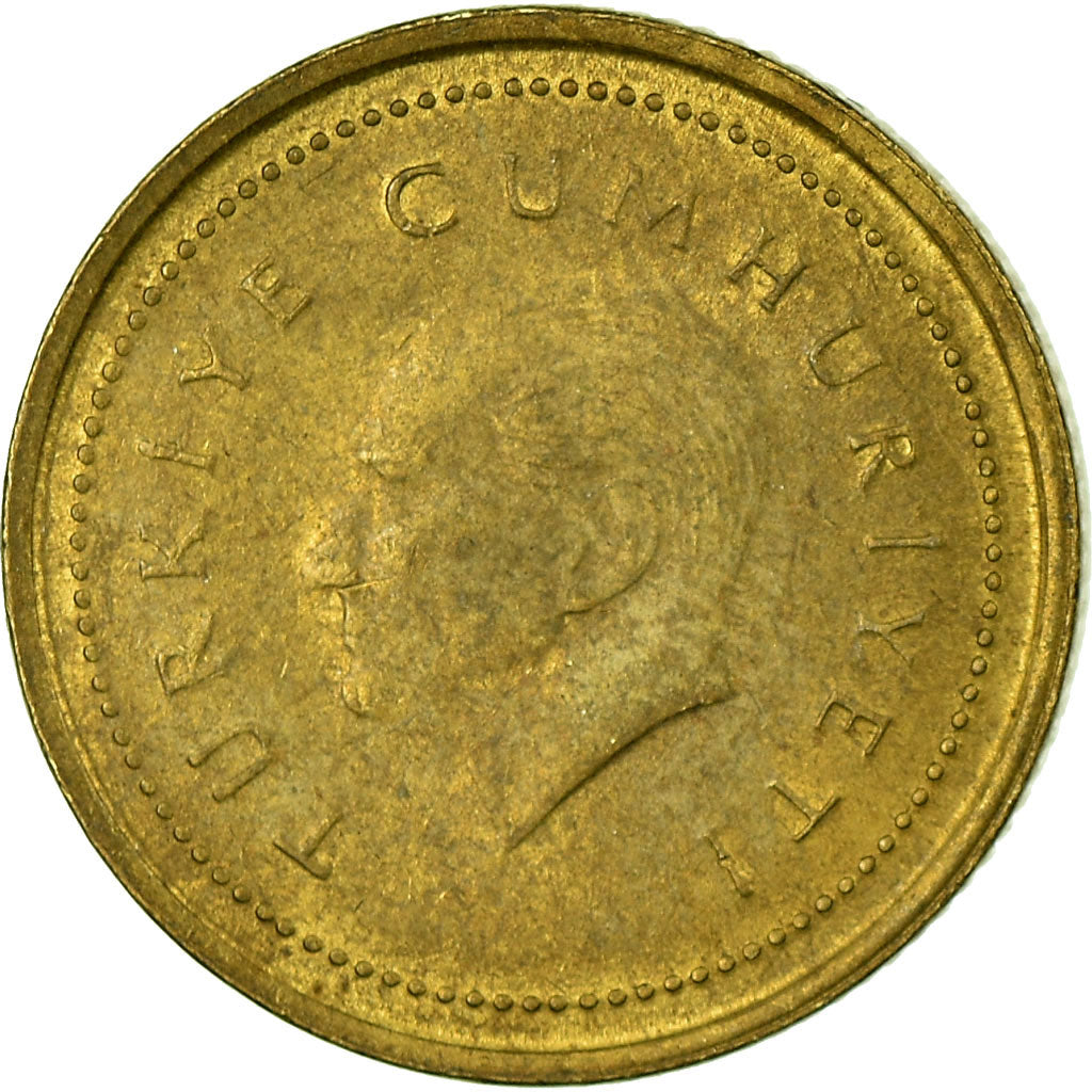 Moeda, Turquia, 5000 Lira, 1995, EF(40-45), Latão, KM:1029.1