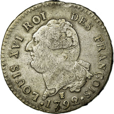 Moneta, Francja, 30 sols françois, 30 Sols, 1792, Limoges, EF(40-45), Srebro