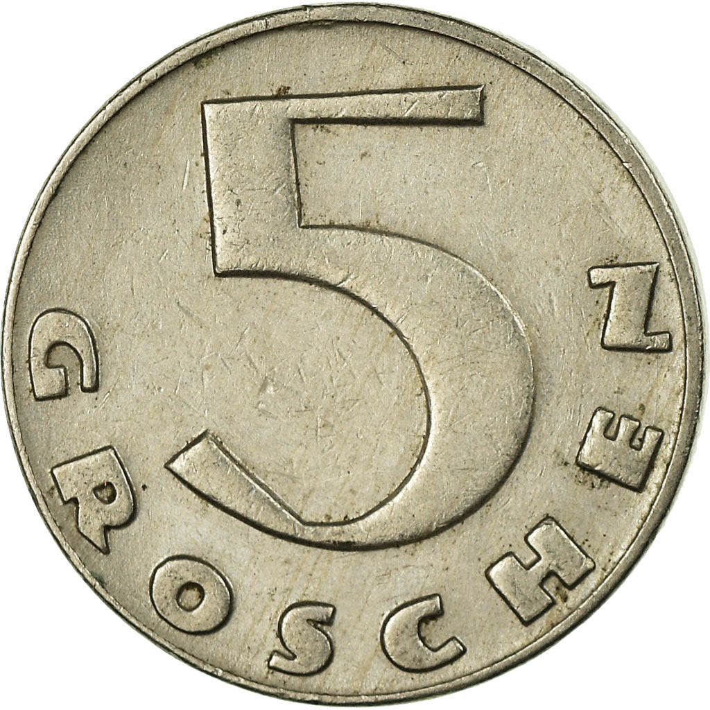 Coin, Austria, 5 Groschen, 1932, EF(40-45), Copper-nickel, KM:2846