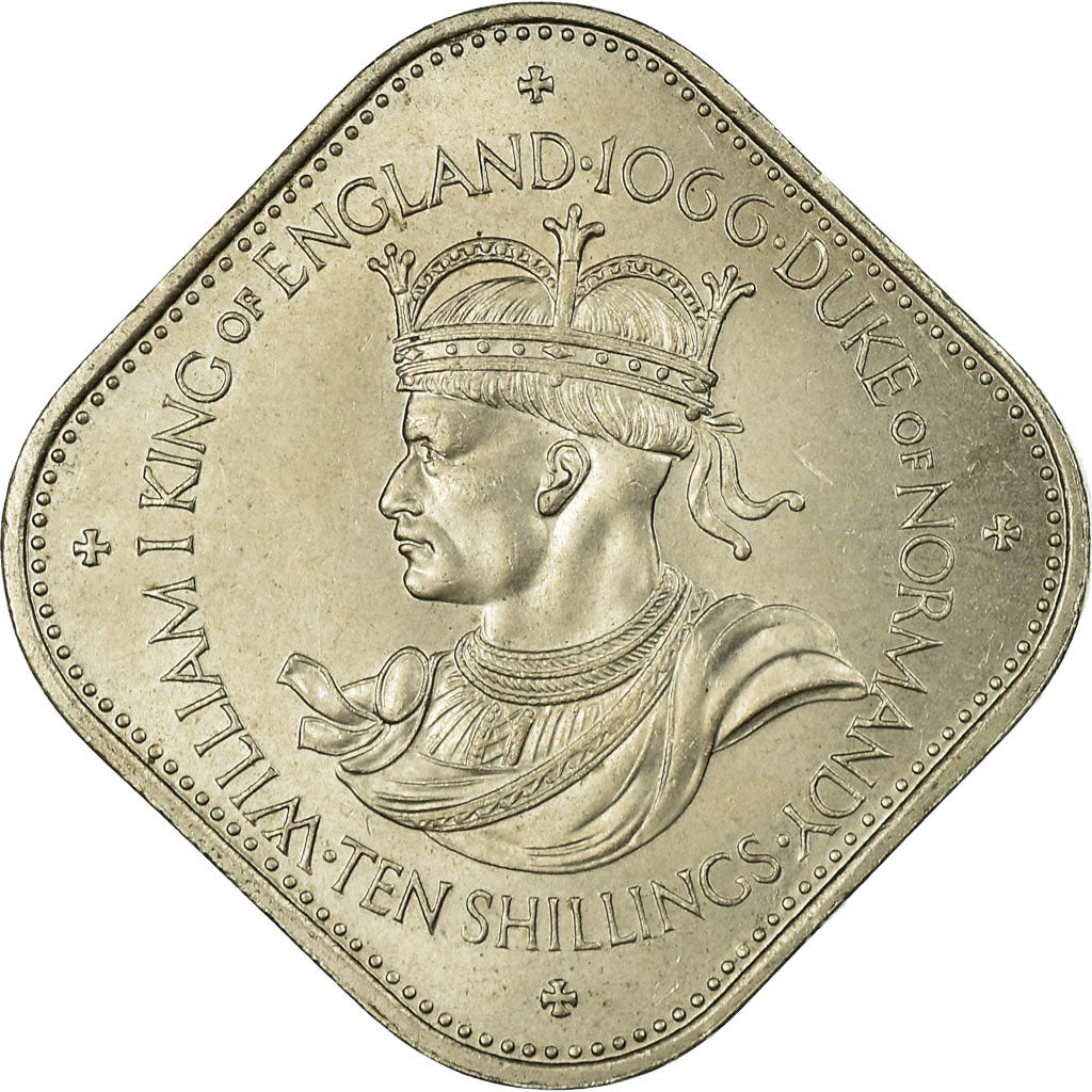 Monnaie, Guernsey, Elizabeth II, 10 Shilling, 1966, SUP, Copper-nickel, KM:19