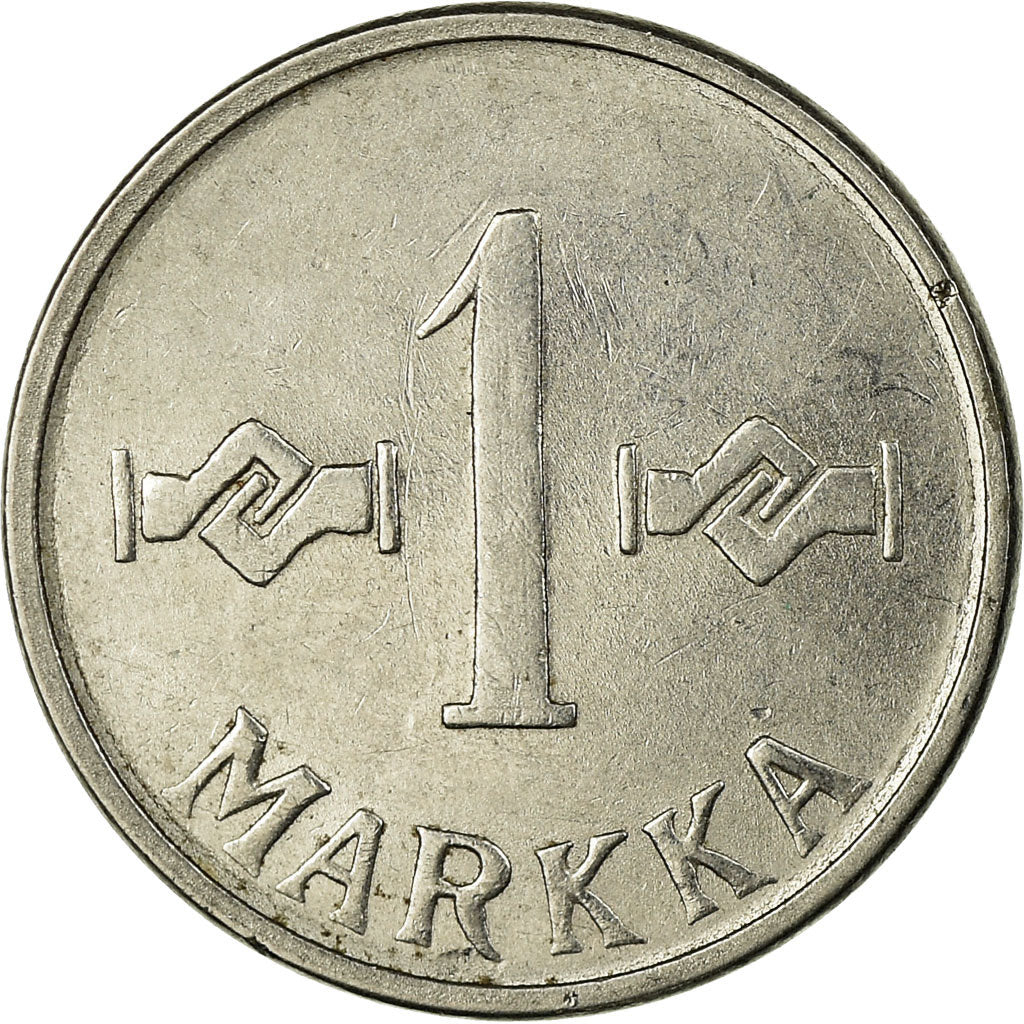 Coin, Finland, Markka, 1959, EF(40-45), Nickel Plated Iron, KM:36a