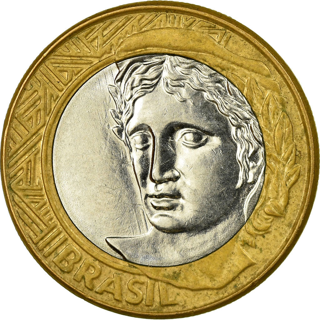Coin, Brazil, Real, 2004, Rio de Janeiro, EF(40-45), Bi-Metallic, KM:652a
