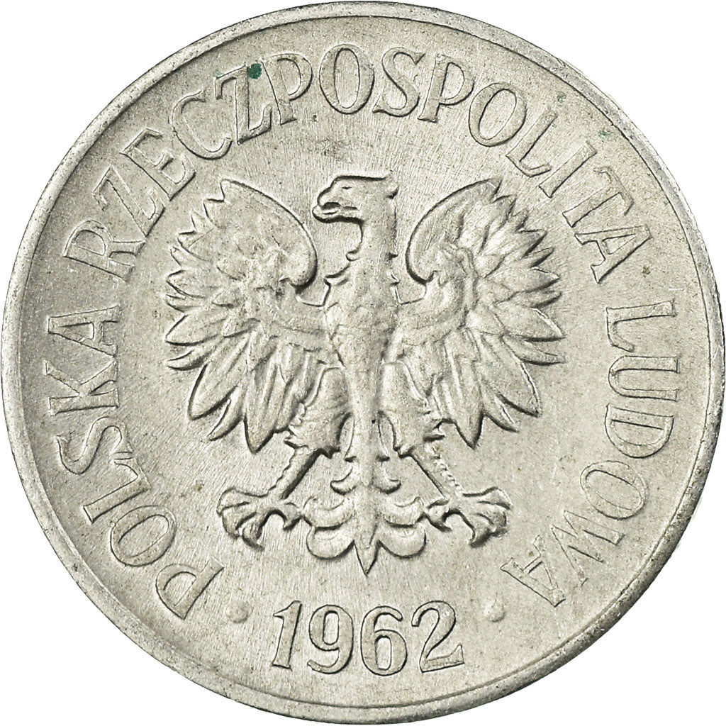 Coin, Poland, 20 Groszy, 1962, Warsaw, EF(40-45), Aluminum, KM:A47