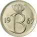 Moneta, Belgia, 25 Centimes, 1967, Brussels, EF(40-45), Miedź-Nikiel, KM:153.1