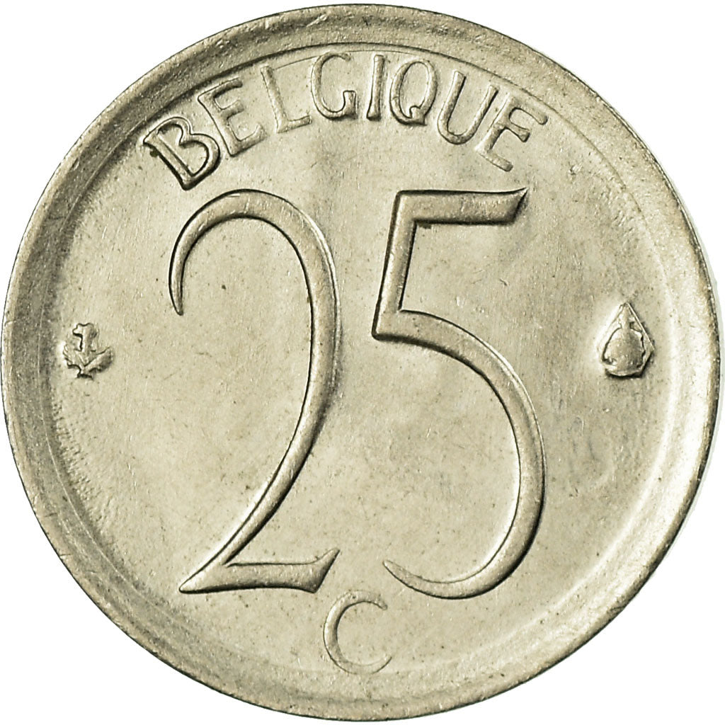 Moneda, Bélgica, 25 Centimes, 1967, Brussels, MBC, Cobre - níquel, KM:153.1