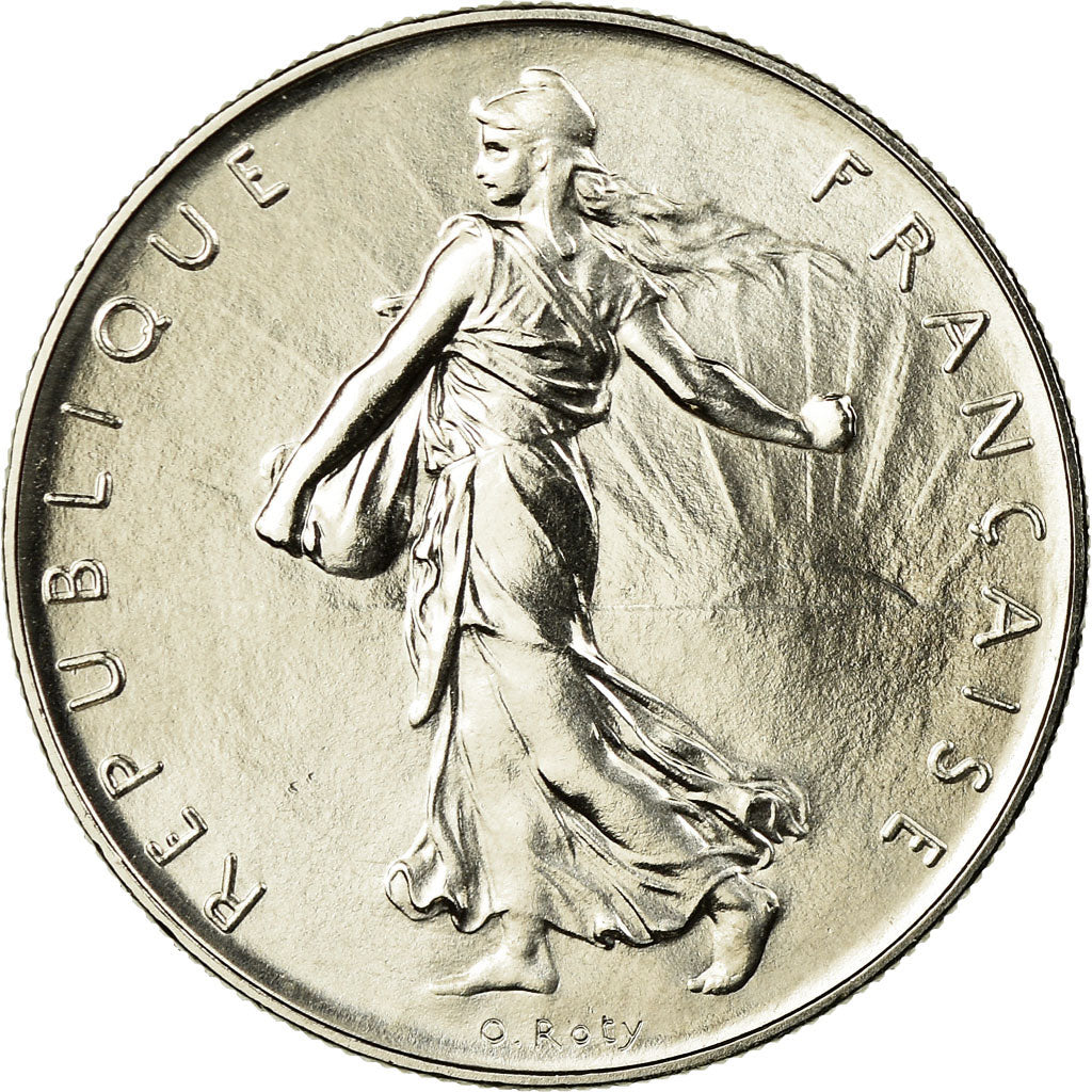 Munten, Frankrijk, Semeuse, Franc, 1974, Paris, FDC, Nickel, KM:925.1