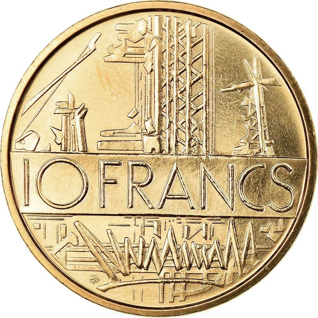 Moneda, Francia, Mathieu, 10 Francs, 1974, FDC, Níquel - latón, KM:940