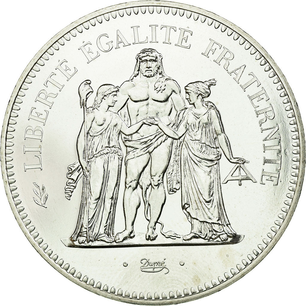 Coin, France, Hercule, 50 Francs, 1974, Paris, MS(65-70), Silver, KM:941.1