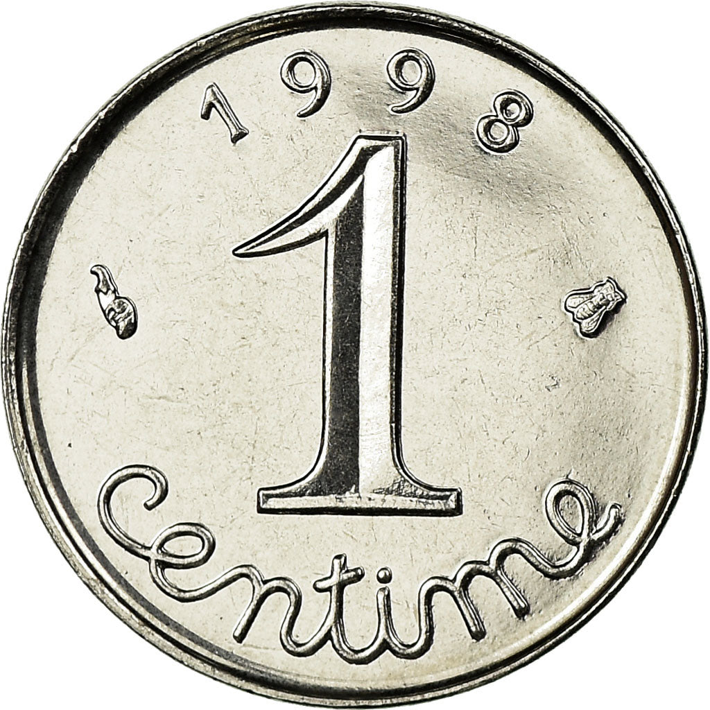 Moneta, Francia, Épi, Centime, 1998, Paris, FDC, Acciaio inossidabile, KM:928