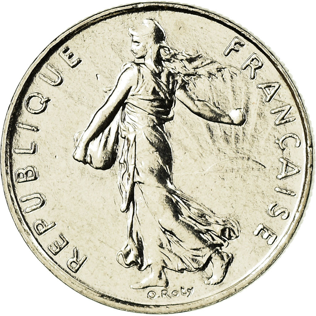 Moneda, Francia, Semeuse, 1/2 Franc, 1999, Paris, FDC, Níquel, KM:931.1