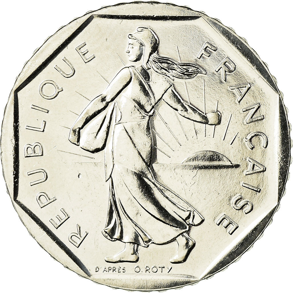 Coin, France, Semeuse, 2 Francs, 1999, MS(65-70), Nickel, KM:942.1, Gadoury:547