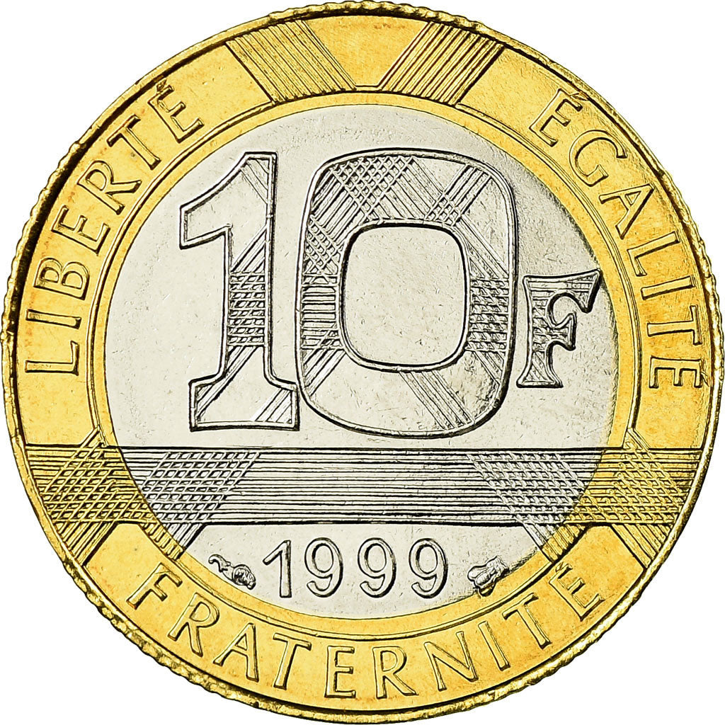 Moneda, Francia, Génie, 10 Francs, 1999, FDC, Aluminio - bronce, KM:964.2