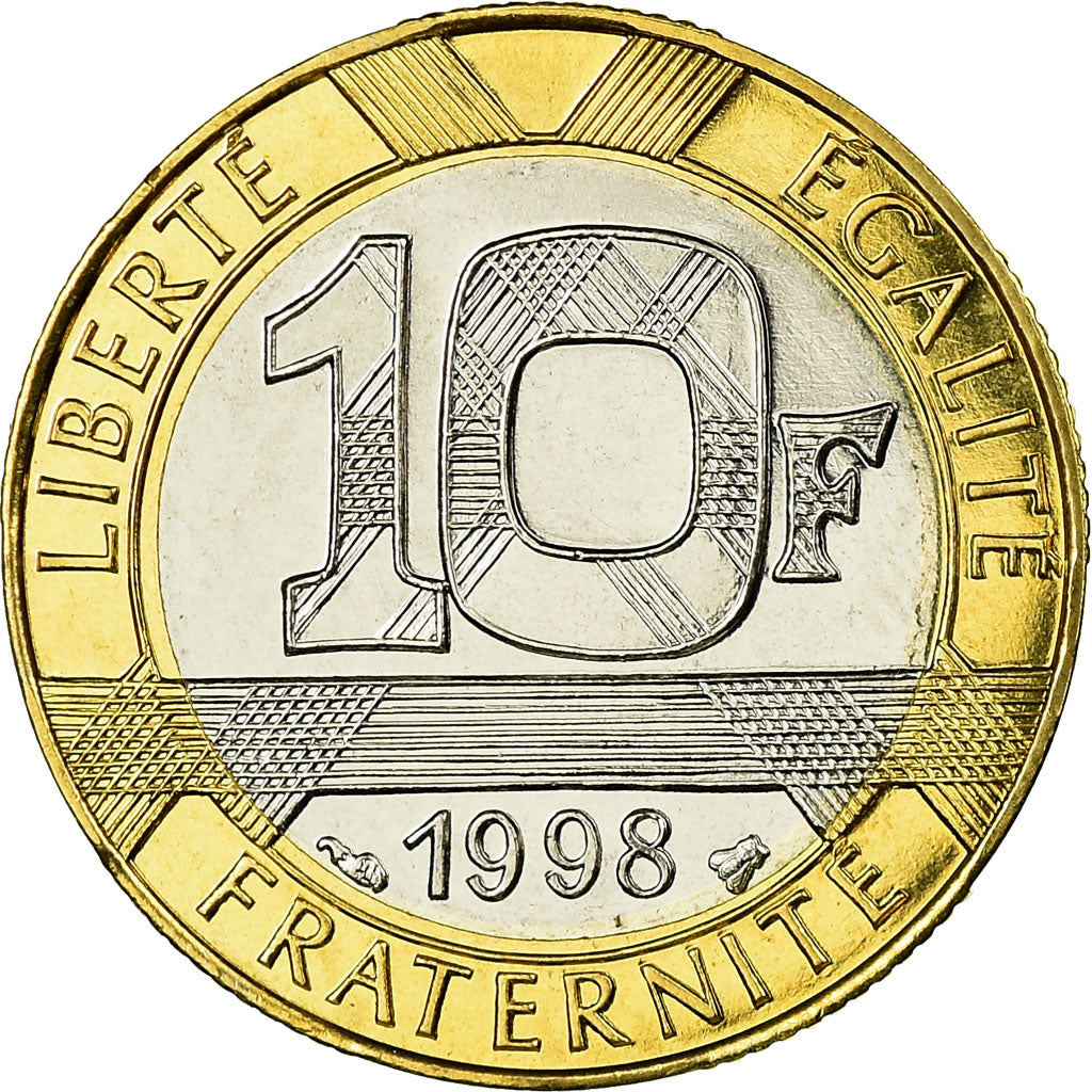 Moneda, Francia, Génie, 10 Francs, 1998, FDC, Aluminio - bronce, KM:964.2
