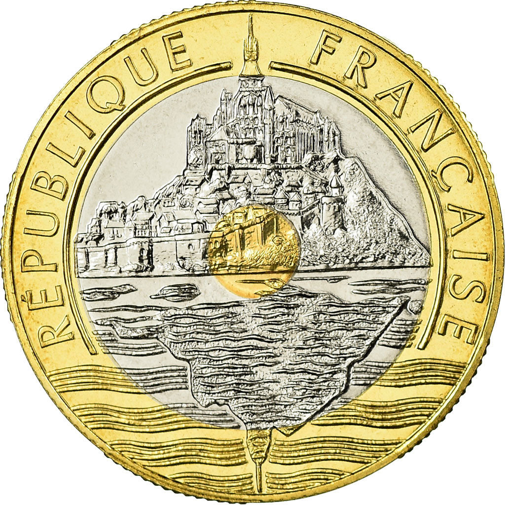 Moneta, Francja, Mont Saint Michel, 20 Francs, 1998, Paris, MS(65-70)