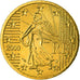 Frankreich, 50 Euro Cent, 2000, STGL, Messing, KM:1287