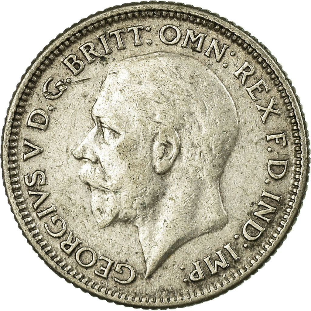 Coin, Great Britain, George V, 6 Pence, 1928, EF(40-45), Silver, KM:832