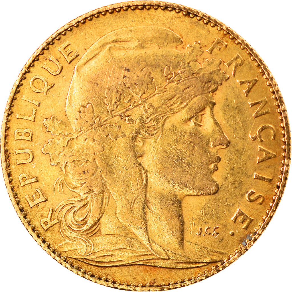 Coin, France, Marianne, 10 Francs, 1900, Paris, VF(30-35), Gold, KM:846