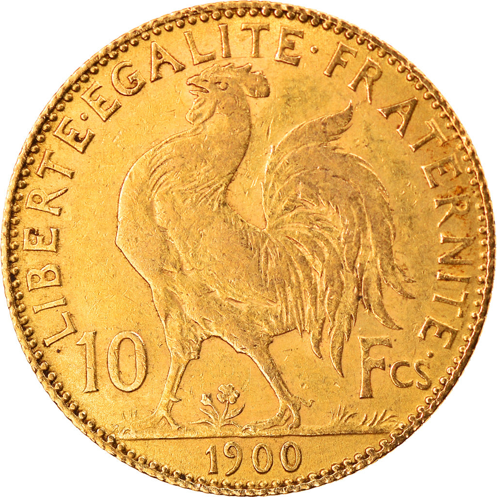 Coin, France, Marianne, 10 Francs, 1900, Paris, VF(30-35), Gold, KM:846