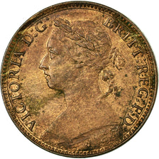 Coin, Great Britain, Victoria, Farthing, 1881, EF(40-45), Bronze, KM:753